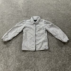 Pink Polo Ralph Lauren - ruffled button down shirt Sz 4 Girls Kids Long Sleeve